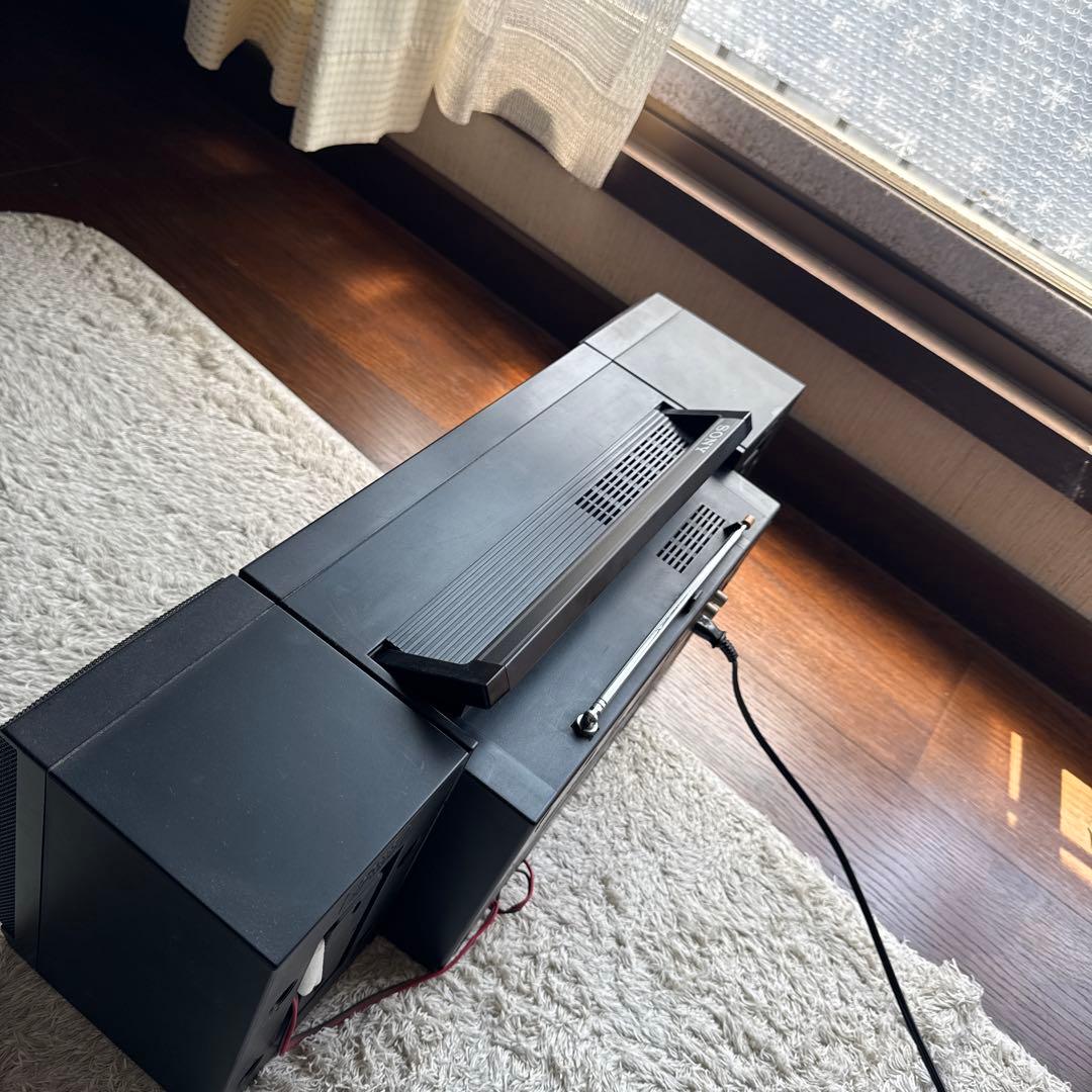 SONY ラジカセ CFS-W600 2WAY ブラック 昭和レトロ