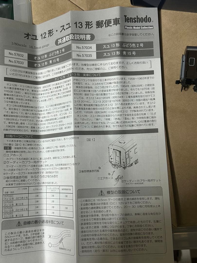天賞堂 スユ１３　郵便車 ぶどう2号 プラ製