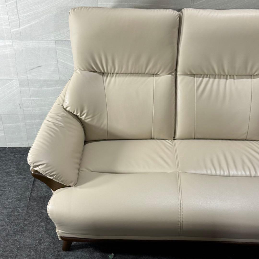 nitori ニトリ 3人用ソファ 革張りソファ 3人掛け ソファ d4859