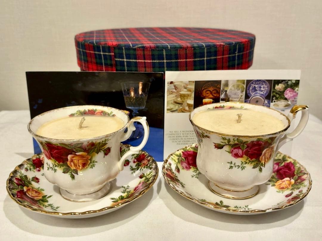 オールドカントリーローズ カップ＆ソーサー、ケーキプレートトリオ2セット