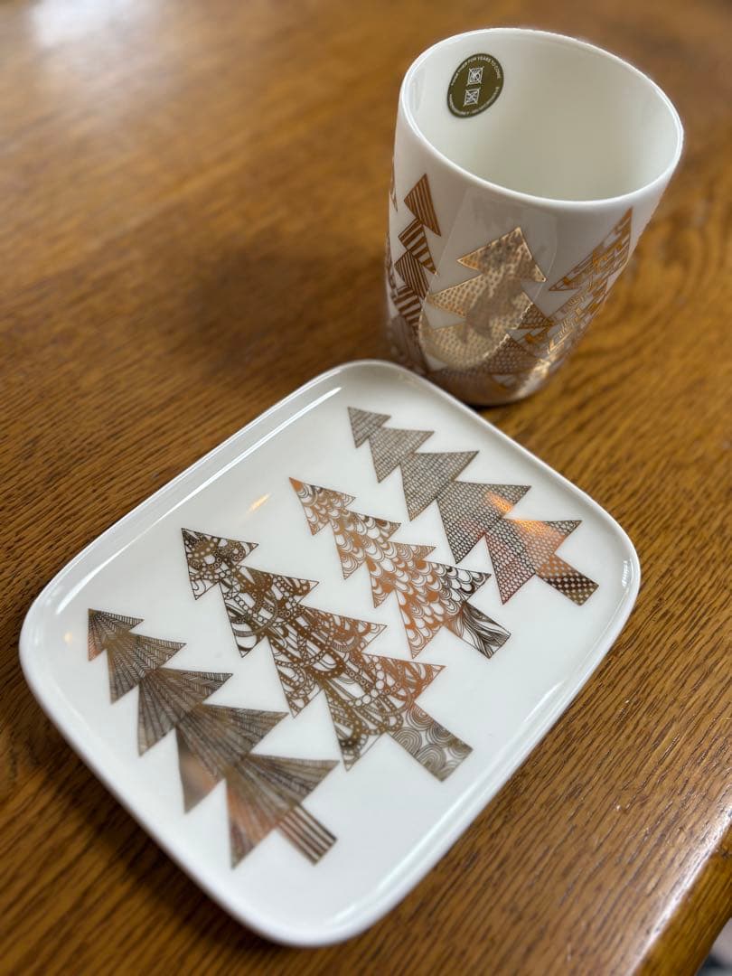 ◾️新品◾️ marimekko クーシコッサ ゴールド マグ＆プレートセット