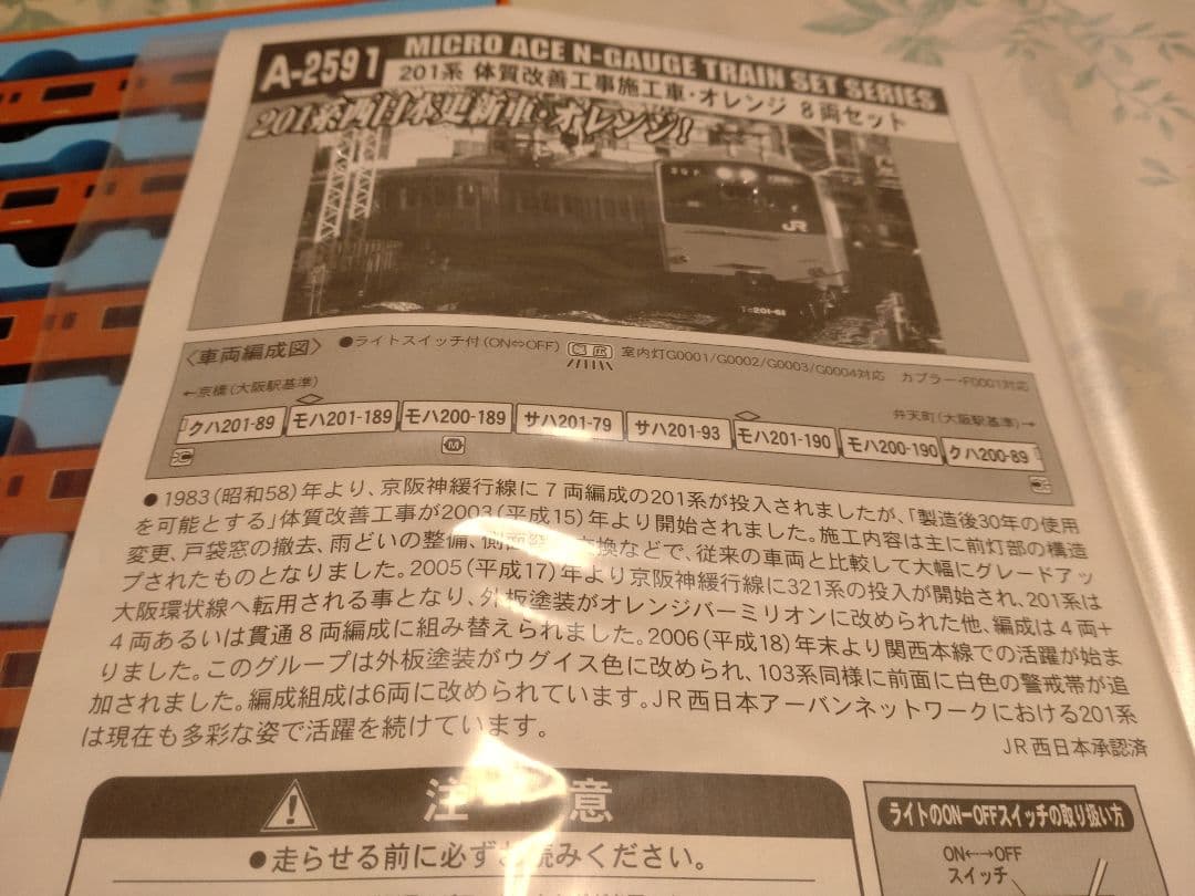 MICROACE　A-2591　201系　体質改善工事施工　オレンジ　8両セット