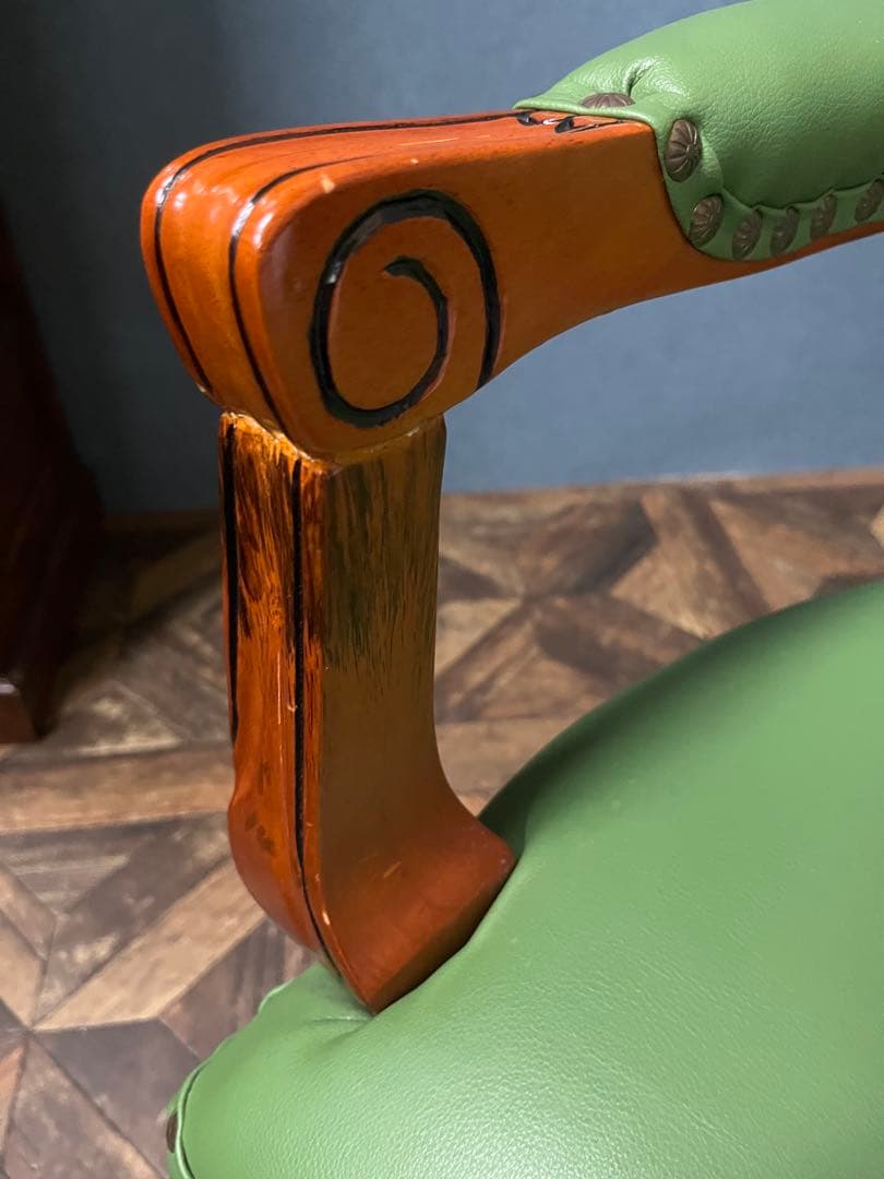 アンティーク 猫足 アームチェア 椅子 ビンテージ インテリア ヴィンテージ