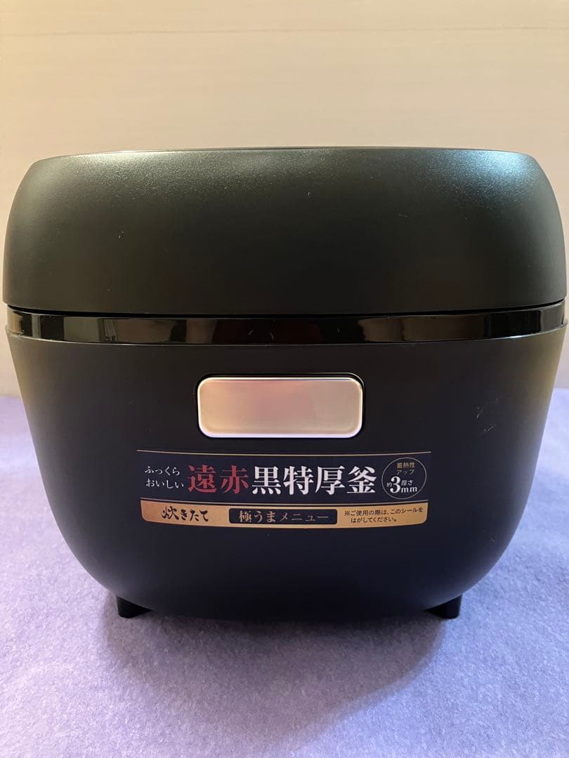 使用2回 TIGER 炊飯器 JBS-B メタルブラック 3合炊き