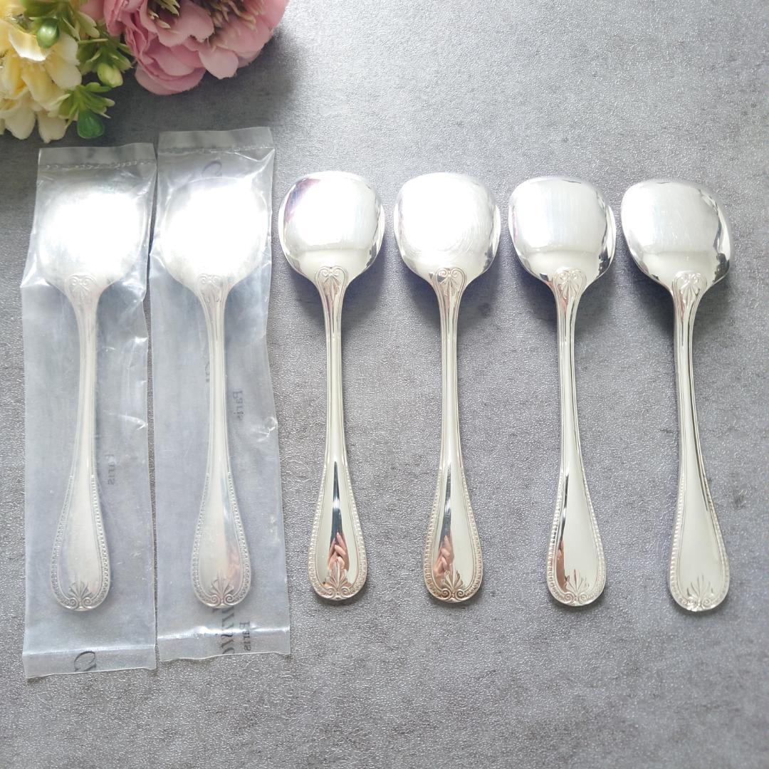 希少 美品 クリストフル マルメゾン アイスクリームスプーン 未開封含む 6点