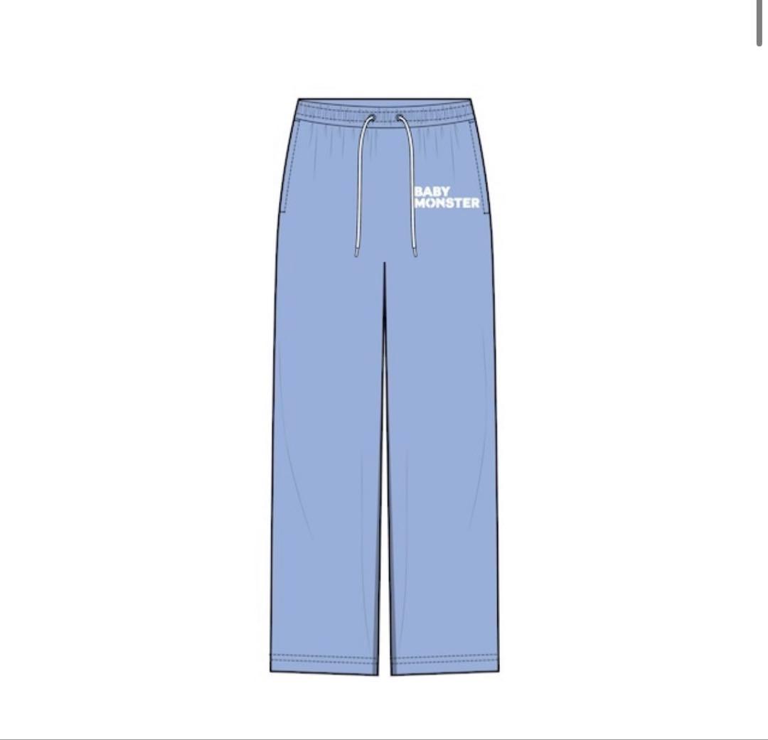 BABYMONSTER ジップフーディー Blue Short スウェットパンツ