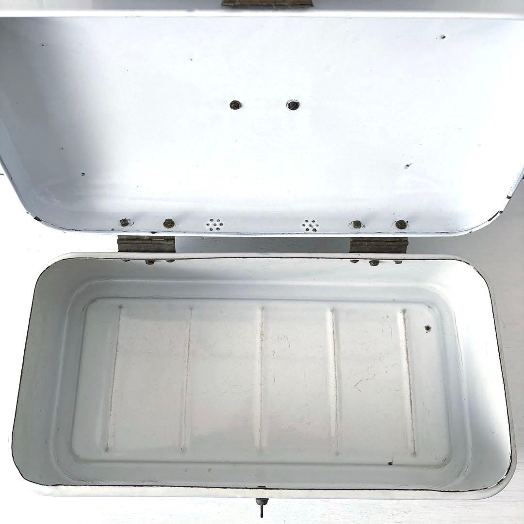 ドイツアンティーク☘️ホーロー 薔薇模様 ブレッドケース ボックス BOX