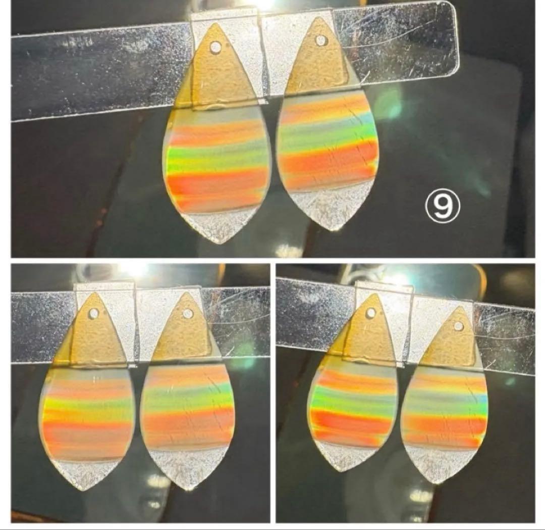 《ポメころび様》アイリスアゲートドゥルージー⑨＆スコロライト＊フープイヤリング