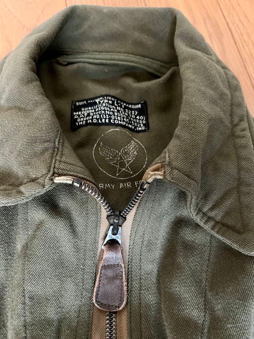 40's U.S.陸軍航空隊 L-1 フライトスーツ ギャバジン生地 サイズMR