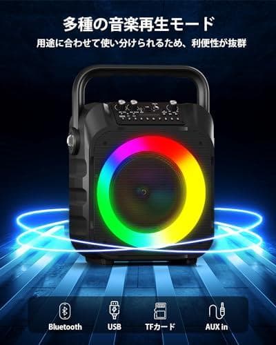 スピーカーセット カラオケ 家庭用 拡声器 カラオケマイク ２本 BlueDXT