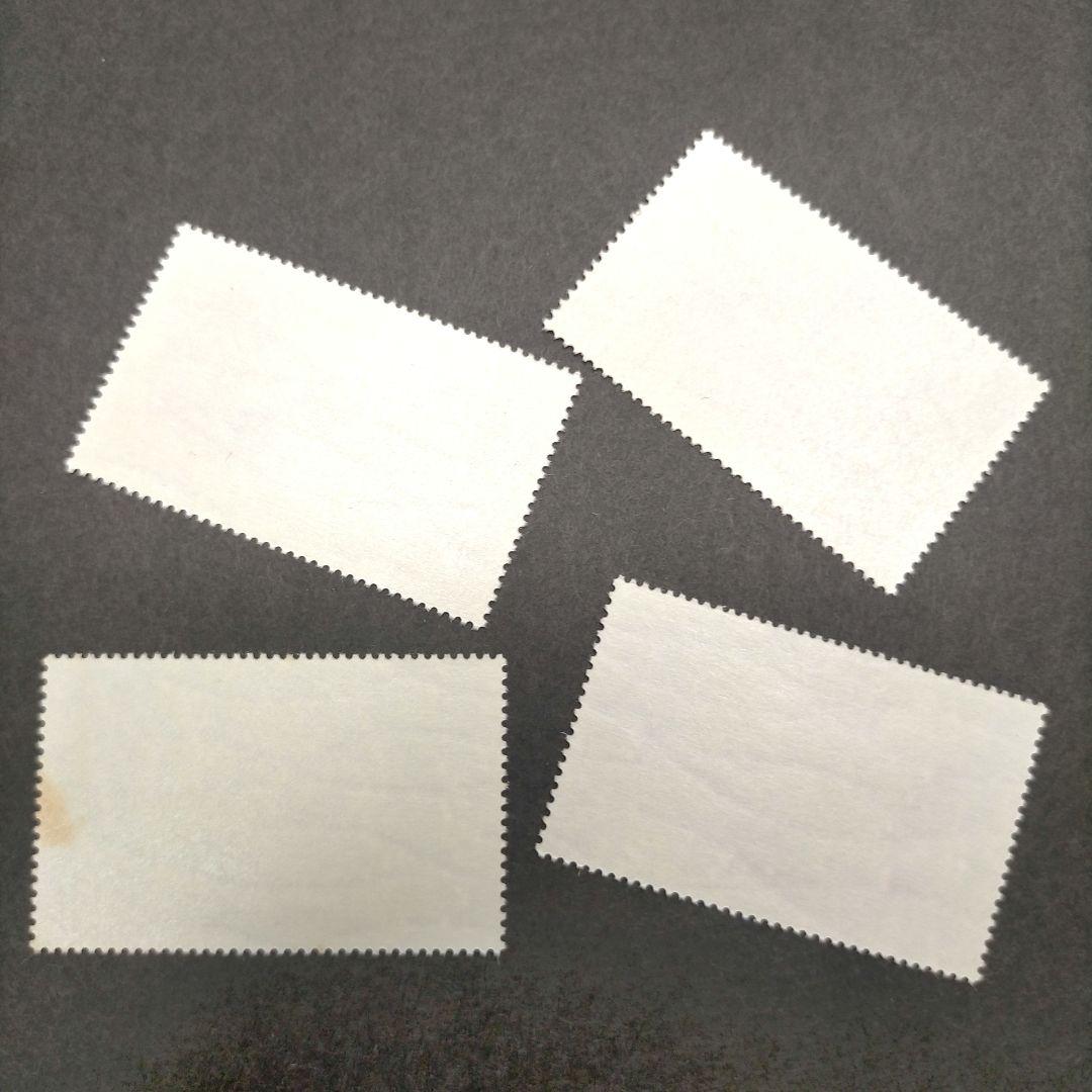 2548 外国切手 タイ 観光名所 風景 4種完 未使用