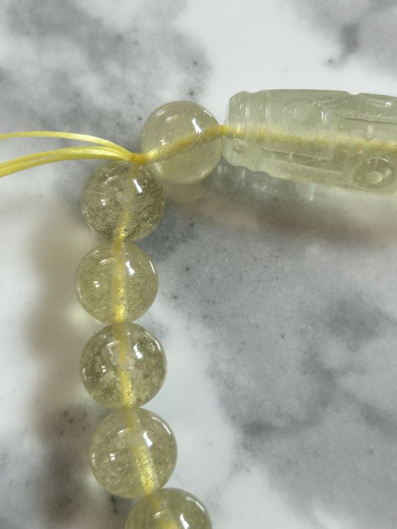 リビアングラス九眼天珠のブレスレット