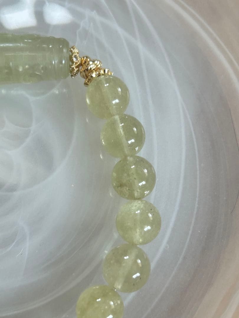 リビアングラス九眼天珠のブレスレット