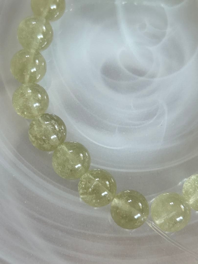 リビアングラス九眼天珠のブレスレット