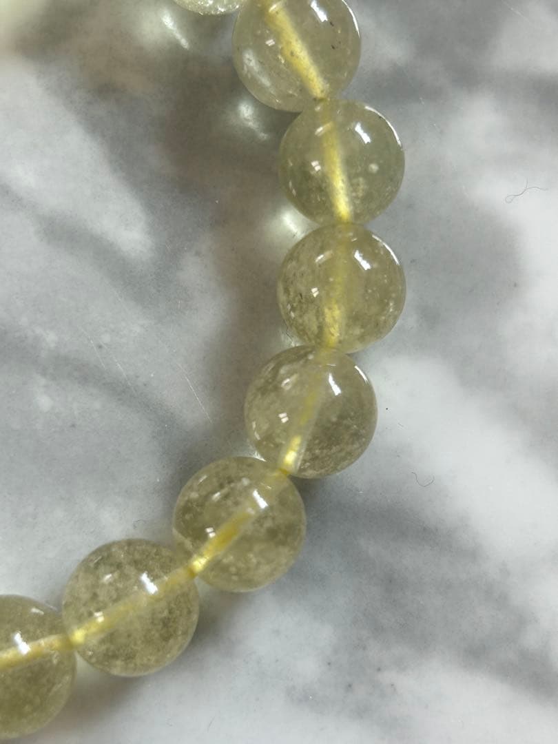 リビアングラス九眼天珠のブレスレット