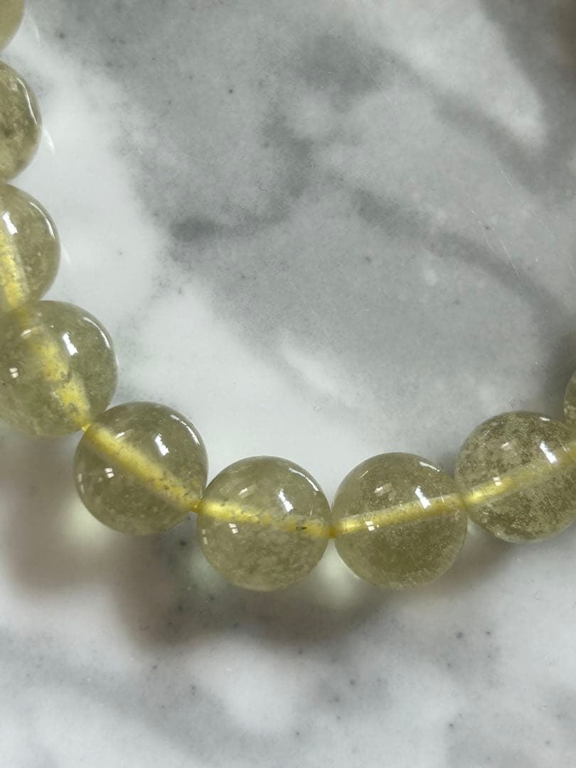 リビアングラス九眼天珠のブレスレット