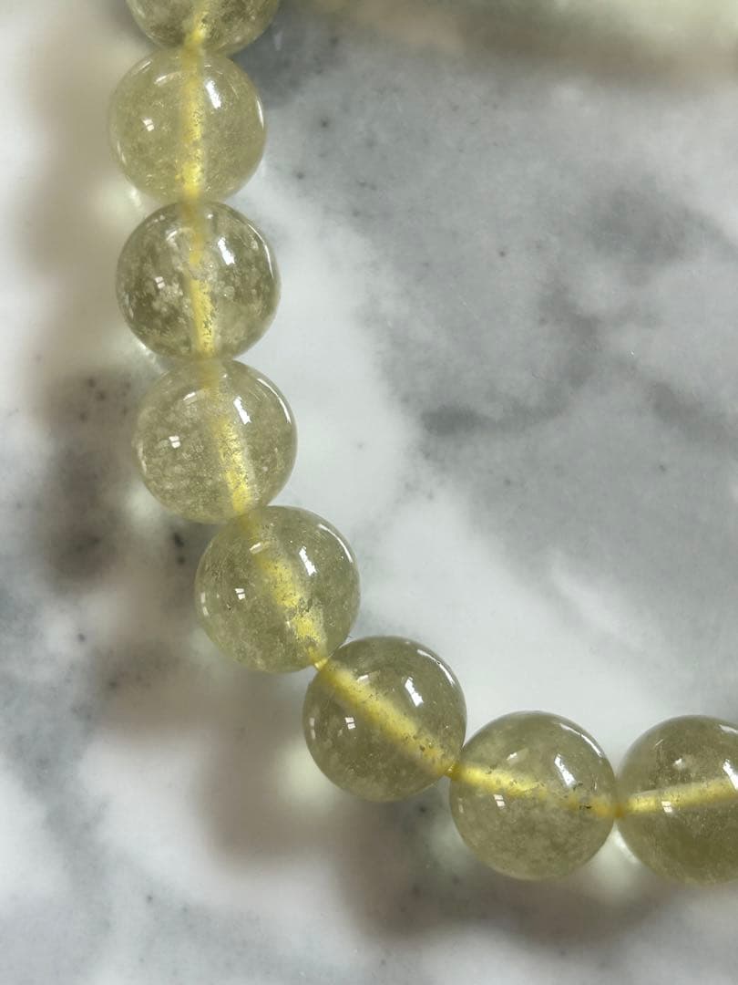 リビアングラス九眼天珠のブレスレット