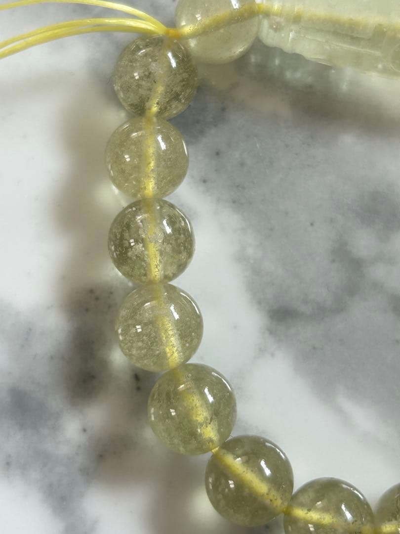 リビアングラス九眼天珠のブレスレット