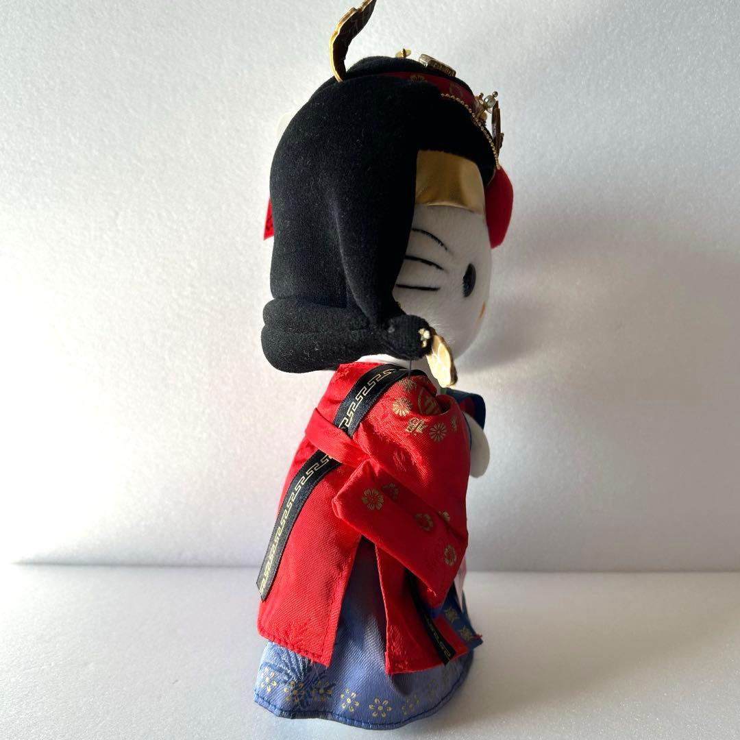 【美品】ハローキティ 韓服 ぬいぐるみ 王妃 韓国限定　サンリオ　当時物