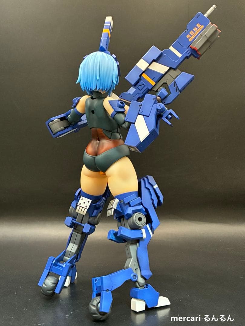 フレームアームズ・ガール 輝鎚・甲ブルーver＋ウェポンユニット×3塗装完成品