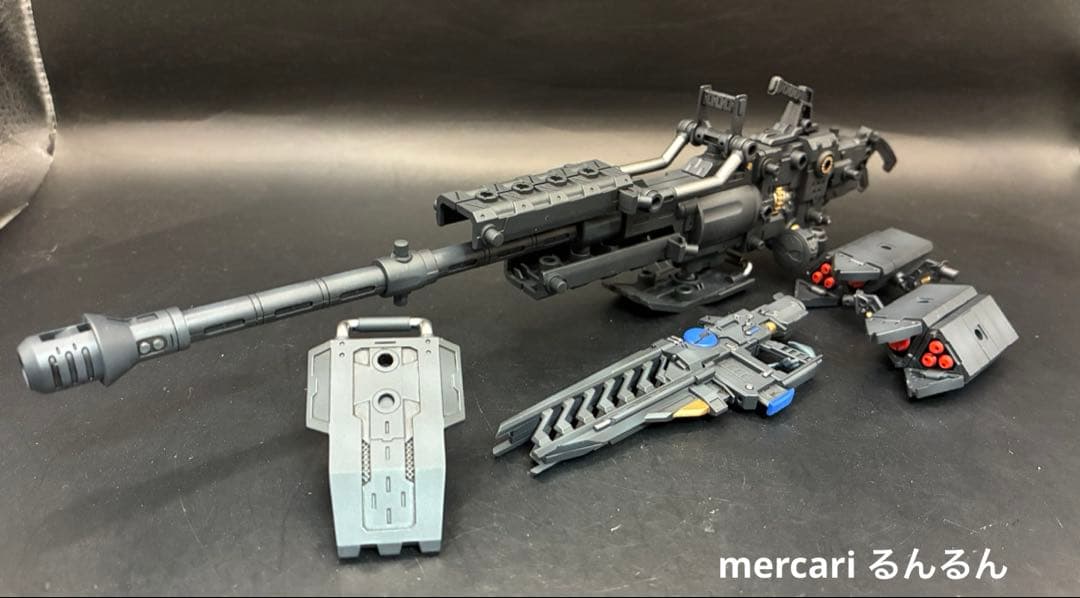 フレームアームズ・ガール 輝鎚・甲ブルーver＋ウェポンユニット×3塗装完成品