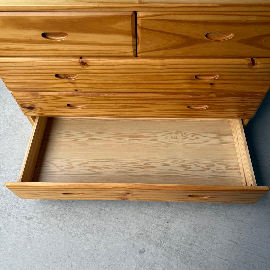 自宅保管品 NITORI / ニトリ 4段チェスト パイン材 天然木 現状渡し