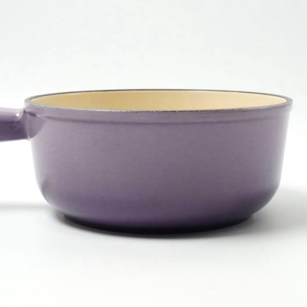 【美品】LE CREUSET　ソースパン　ブルーベルパープル　18cm