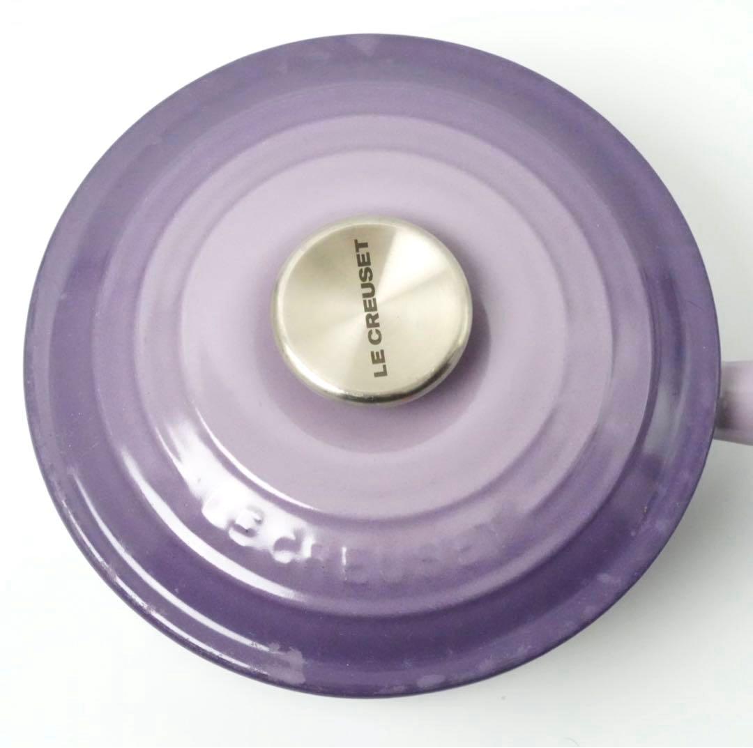 【美品】LE CREUSET　ソースパン　ブルーベルパープル　18cm
