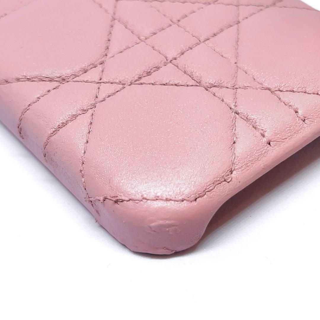 クリスチャンディオール iPhone14Pro スマホケース カナージュ ピンク