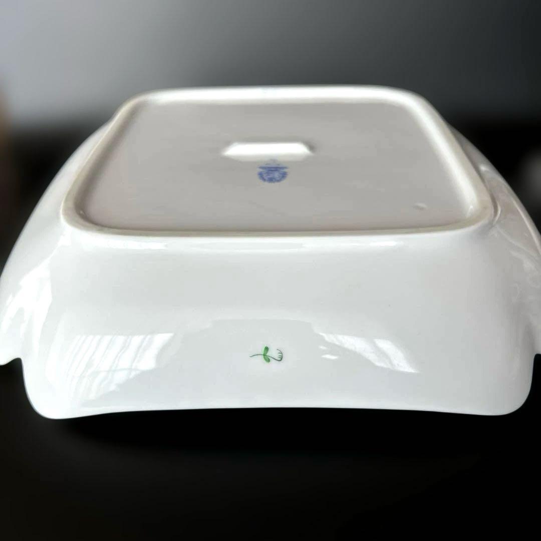 ヘレンド　アポニーグリーン　スクエアボウル