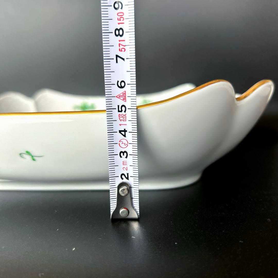 ヘレンド　アポニーグリーン　スクエアボウル