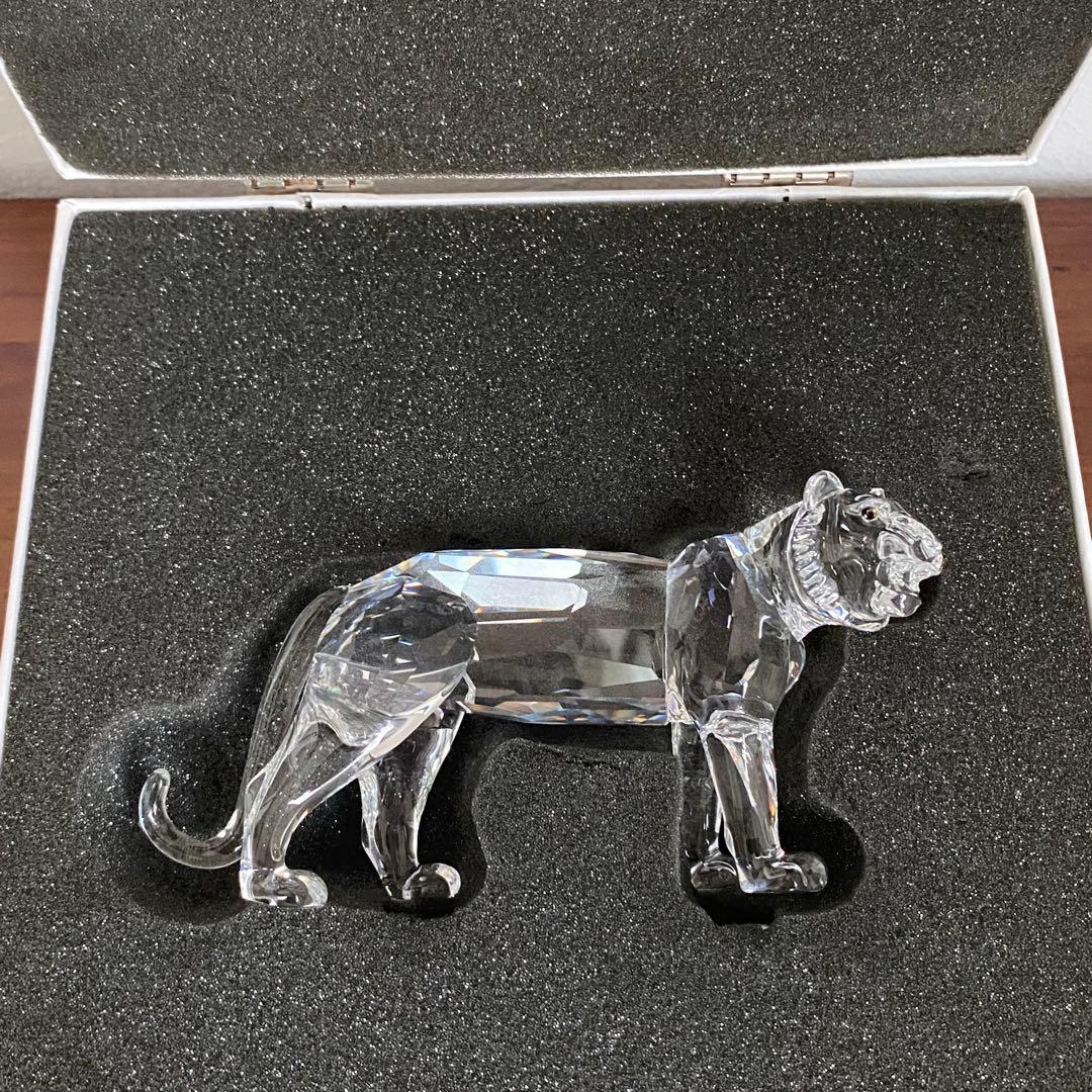 SWAROVSKI スワロフスキー クリスタル タイガー 置物