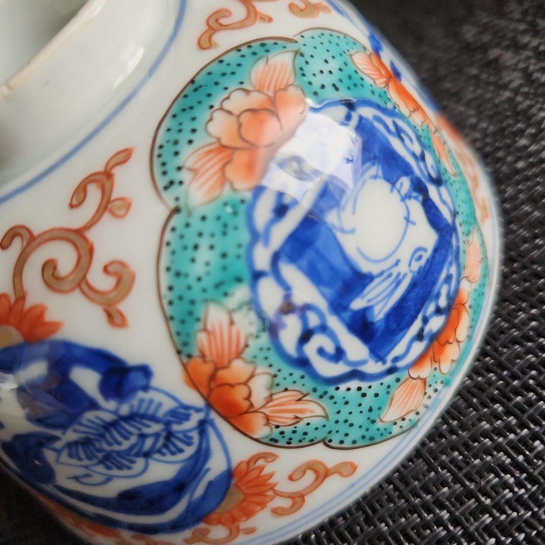 -14/t2　蓋茶碗　骨董　5客