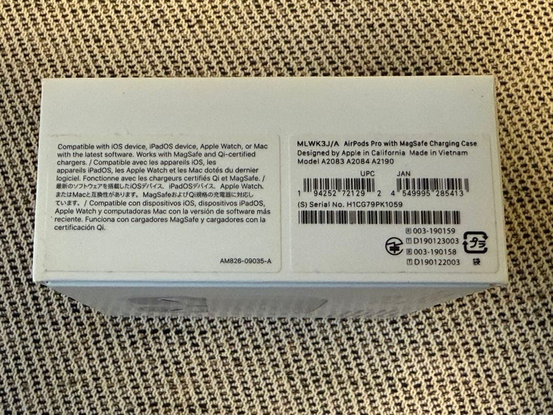 ★動作正常★AirPodsPro 第一世代　【全付属品付】A2084