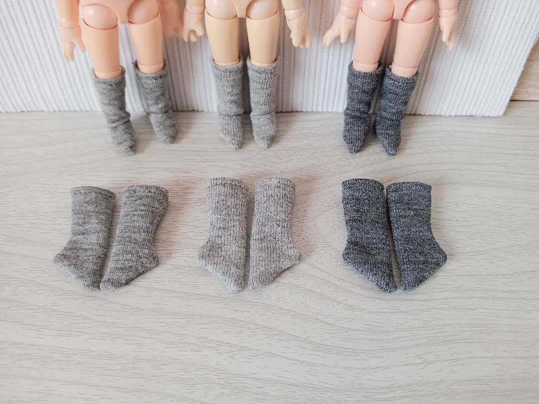 オビツ11 白、黒、グレー、アイボリー大好きな方へ♥ソックスオーダー致します！