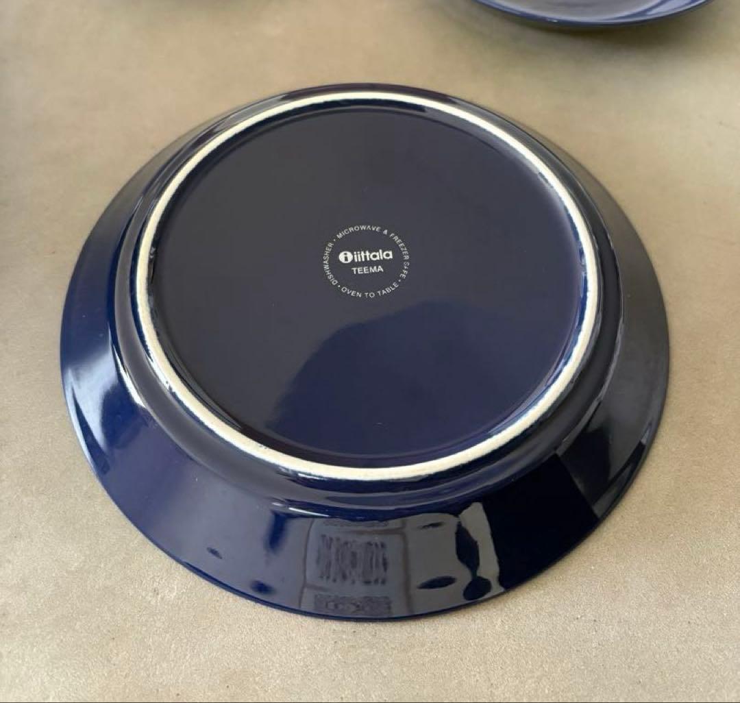 イッタラ　ティーマ　ネイビー ボウル　プレート　食器 6枚セット