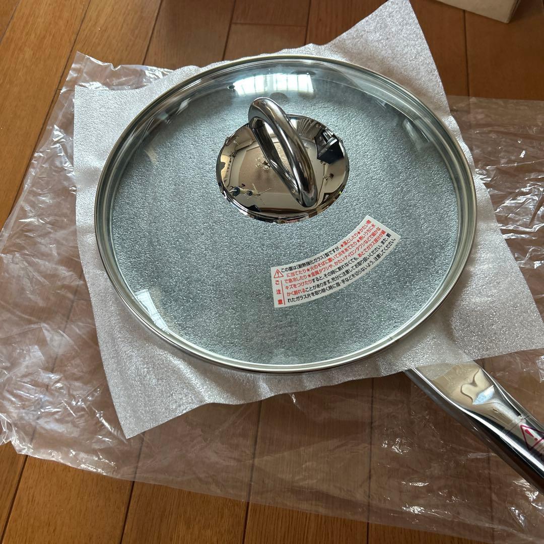 ★アサヒ軽金属★ニューディナーパン　26㎝　ガラス蓋付き　温度計なし　新品未使用