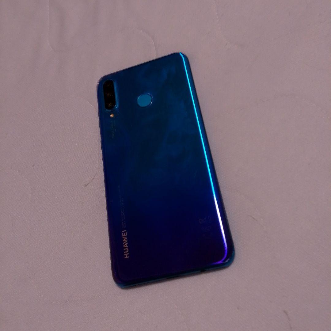 【美品】HUAWEI P30lite ピーコックブルー64GB SIMフリー