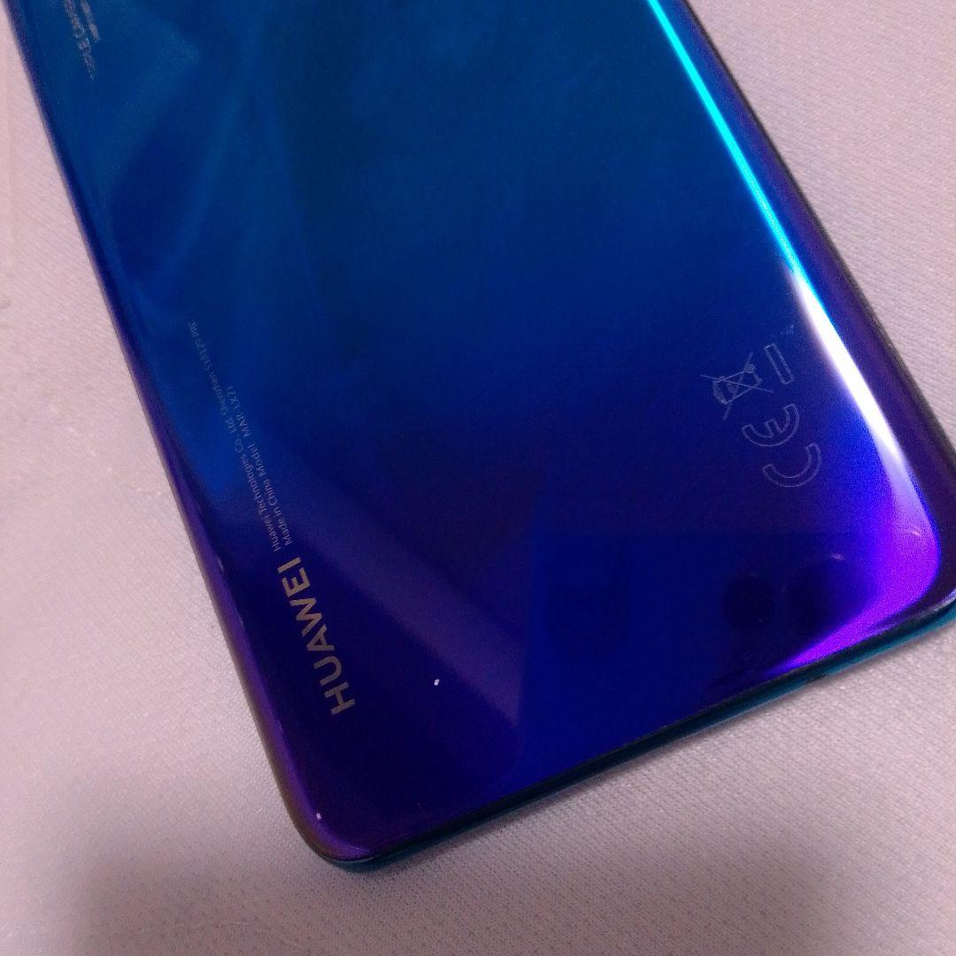 【美品】HUAWEI P30lite ピーコックブルー64GB SIMフリー