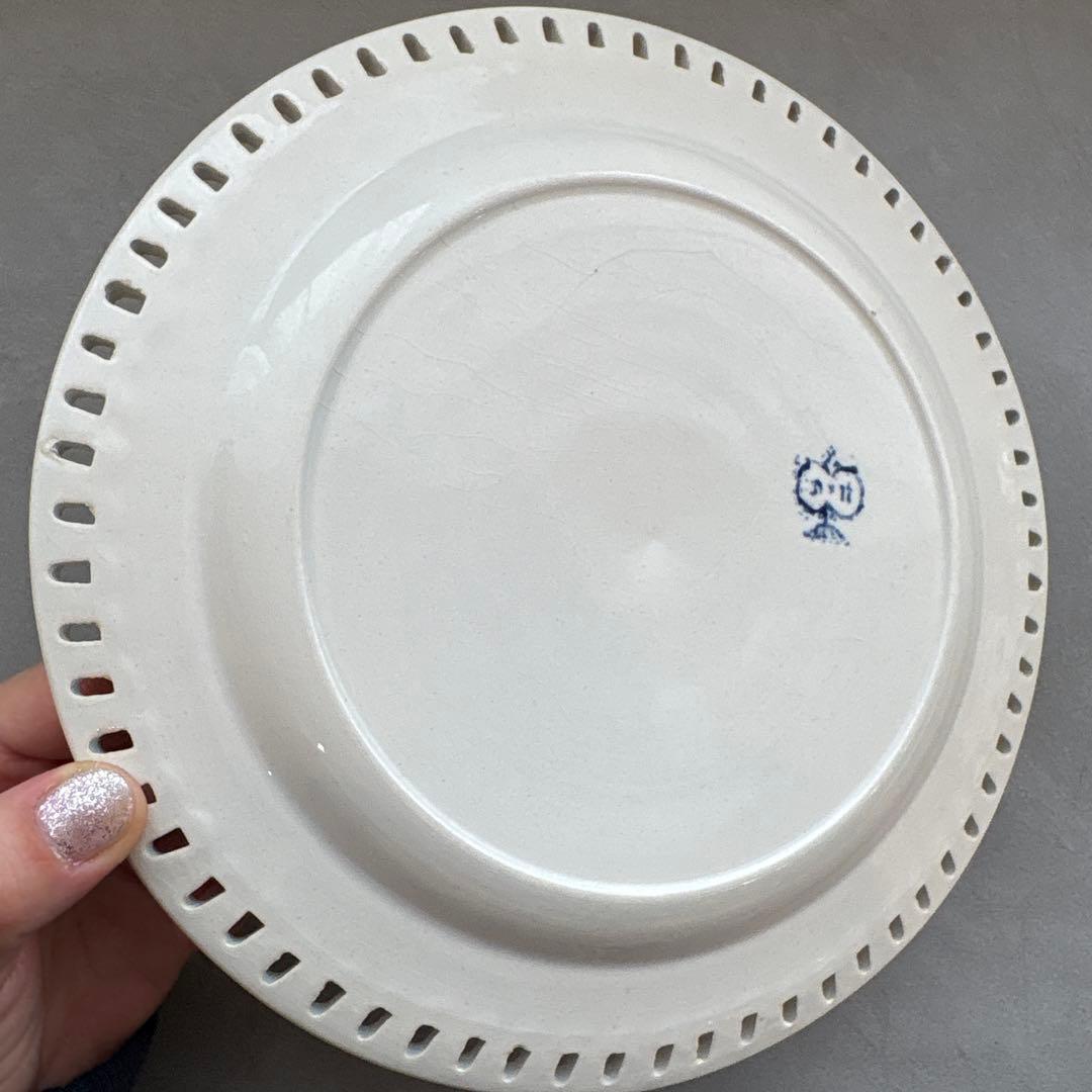 パニエプレート　フランスアンティーク　皿