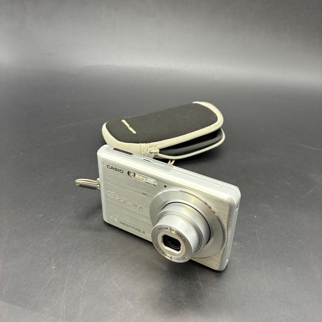 【動作確認済み】CASIO EXILIM EX-Z77 シルバー　デジカメ