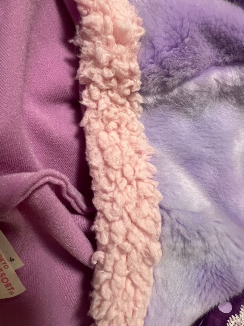 ディズニー　ミニー　ファンキャップ　紫