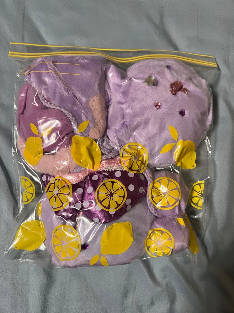 ディズニー　ミニー　ファンキャップ　紫