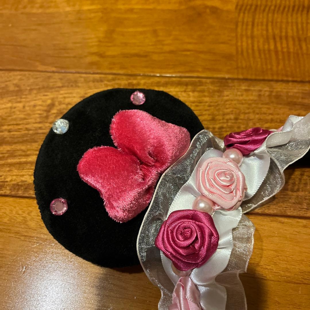 ミッキー耳カチューシャ 薔薇