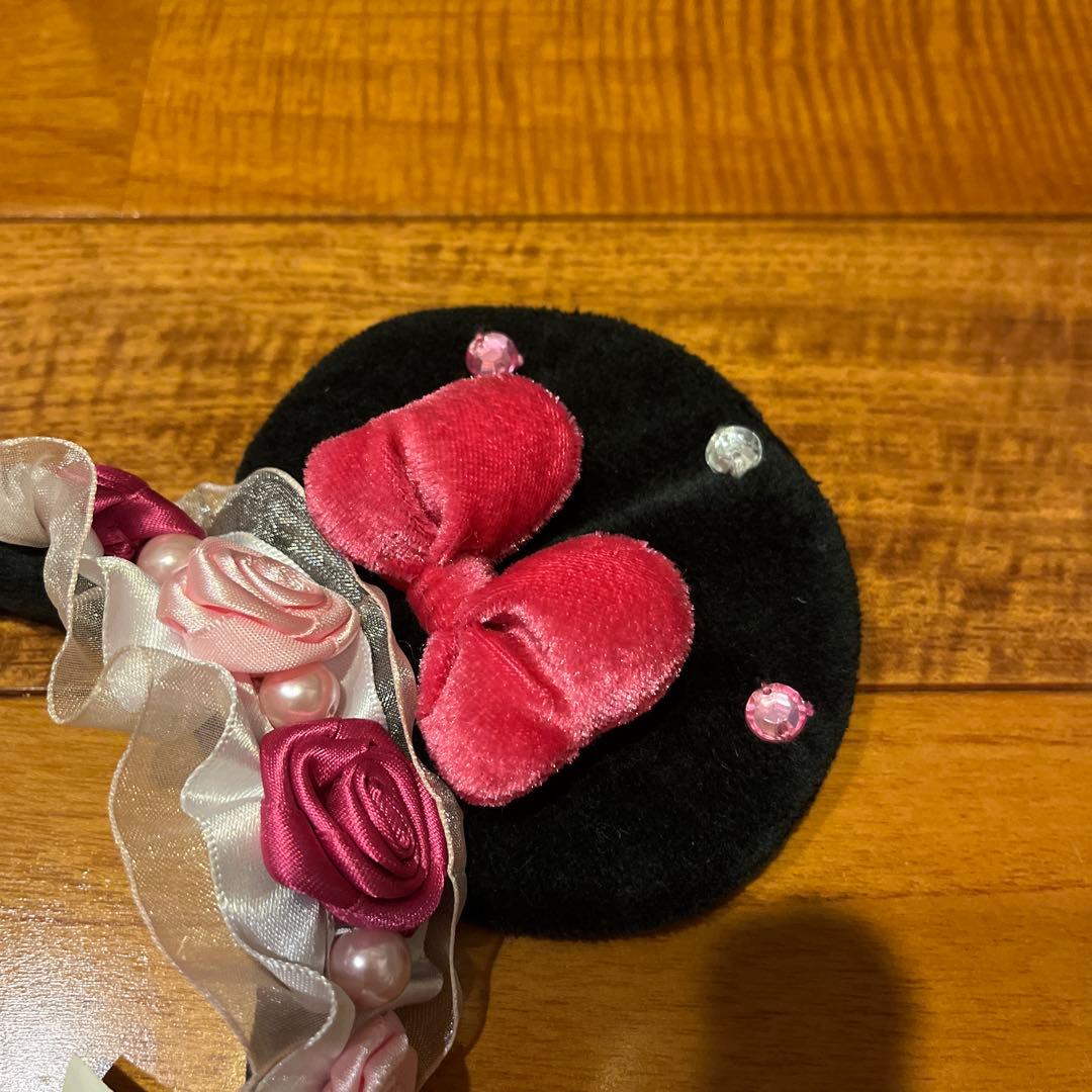 ミッキー耳カチューシャ 薔薇