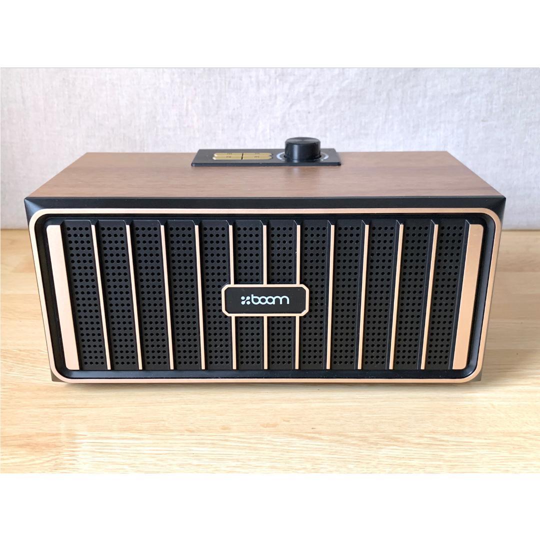 英国 レトロウッドスピーカー デザインスピーカー BTワイヤレススピーカー