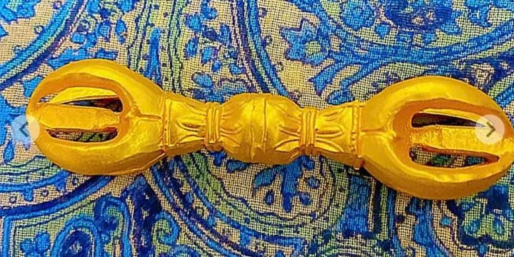 金運爆上げ　高野山　鍍金製　祈祷済み縦9cm五鈷杵