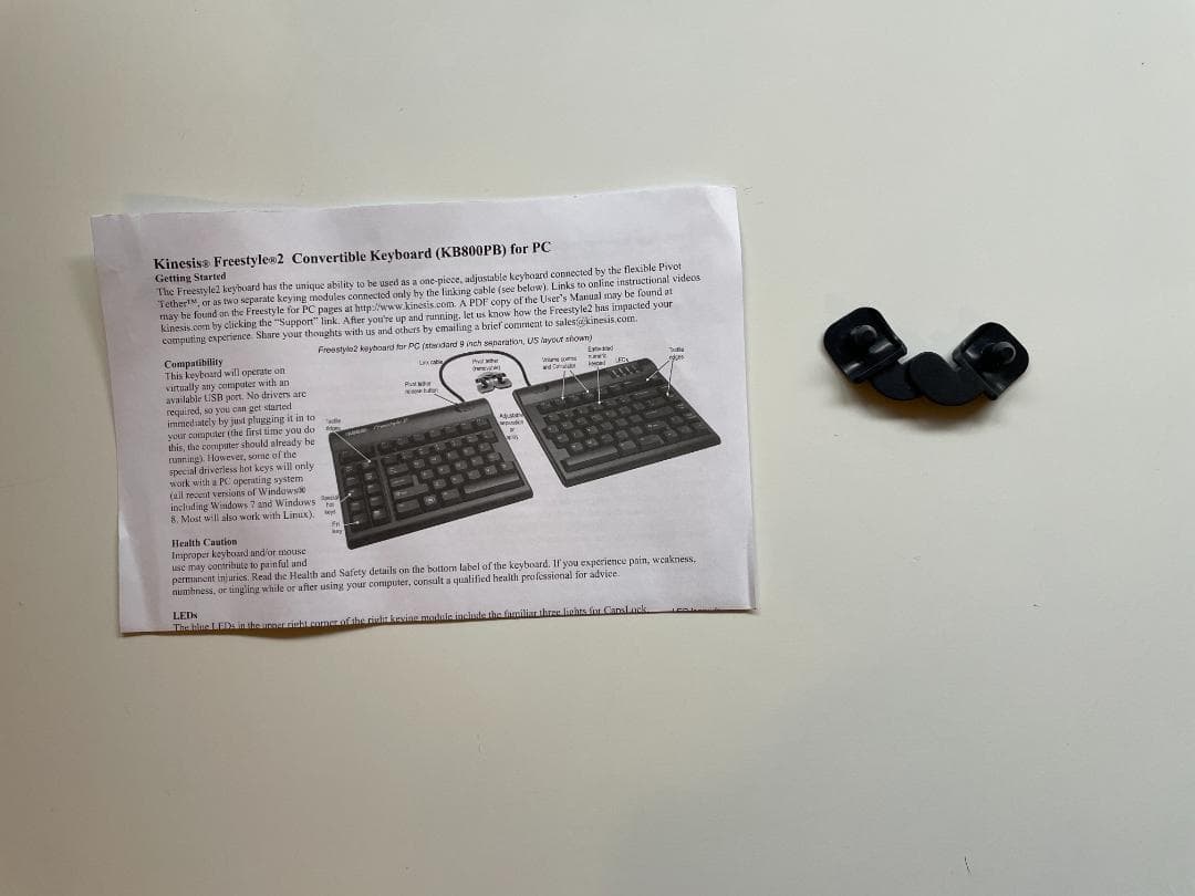 保*精様 KINESIS Freestyle 2 PC用分割型キーボード