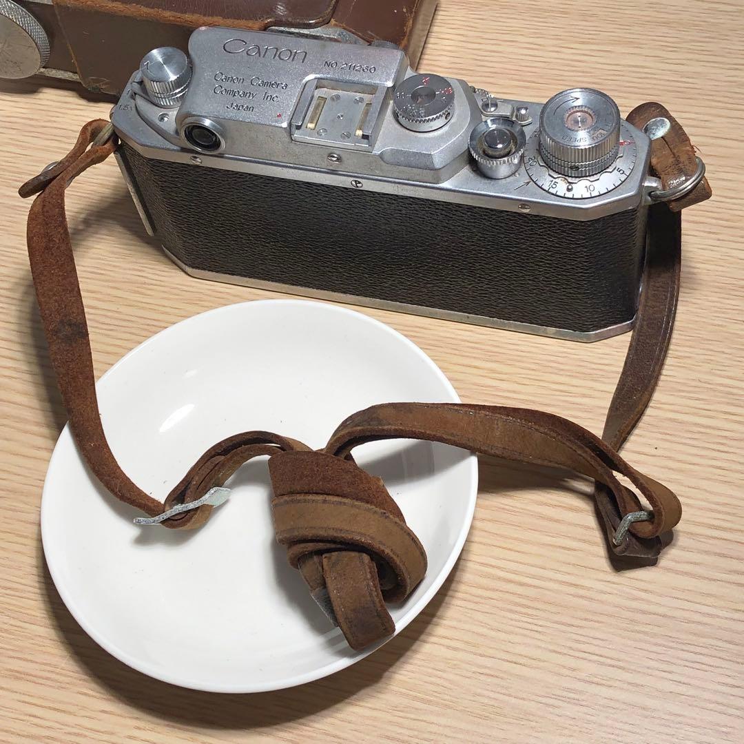 ケース付　Canon Ⅱ S型 ？　フィルムカメラ