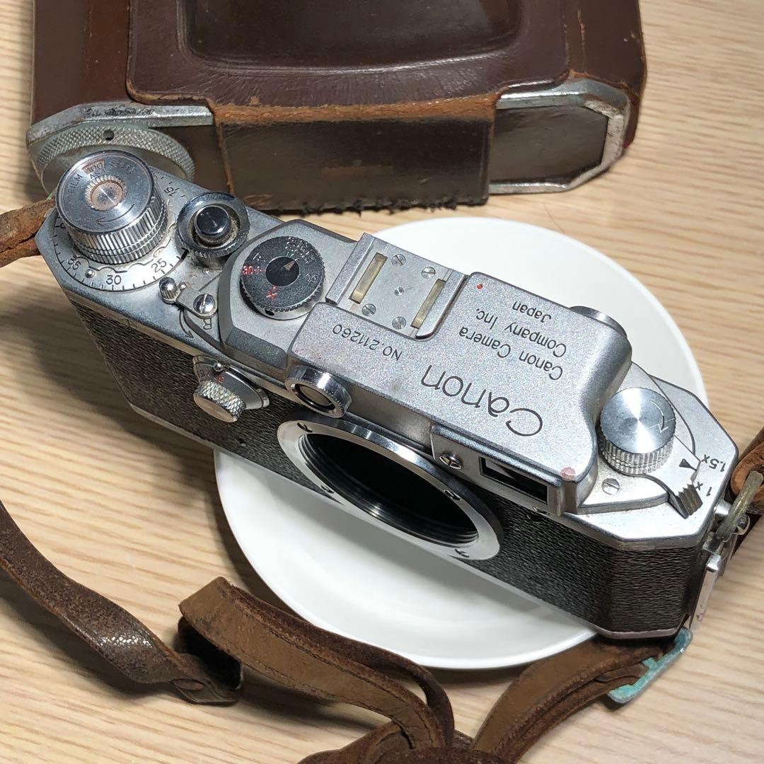 ケース付　Canon Ⅱ S型 ？　フィルムカメラ